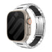 Apple Watch stalen hybrid band (titanium/zwart)