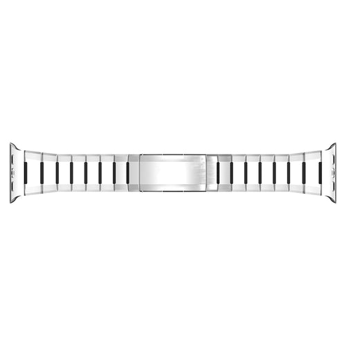Apple Watch stalen hybrid band (titanium/zwart)
