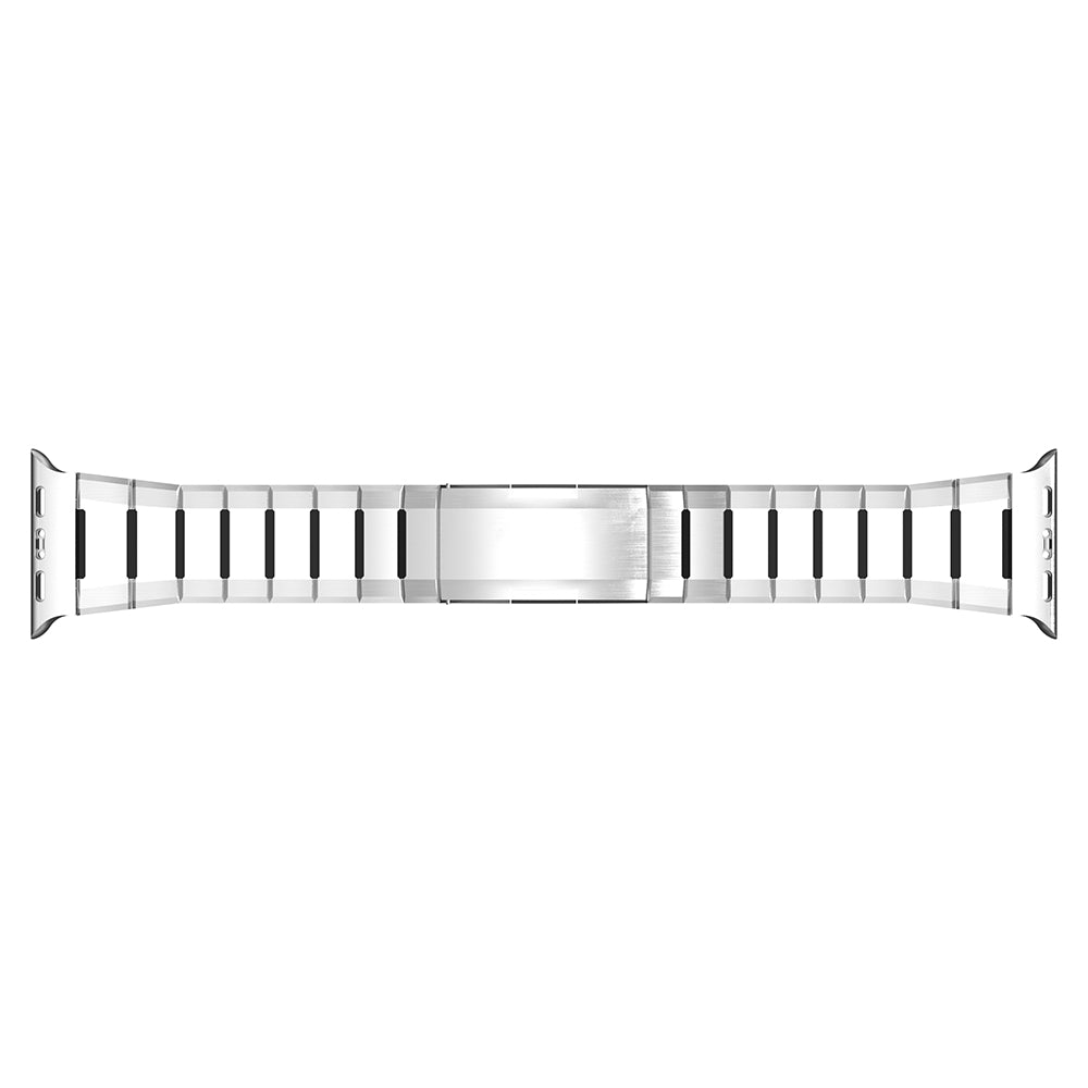 Apple Watch stalen hybrid band (titanium/zwart)