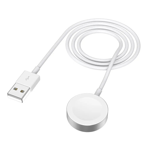 Strap-it USB-A Metal Apple Watch charger (White)