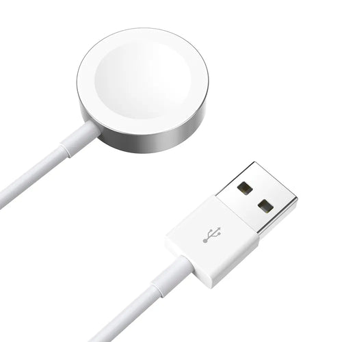 Strap-it USB-A Metal Apple Watch charger (White)