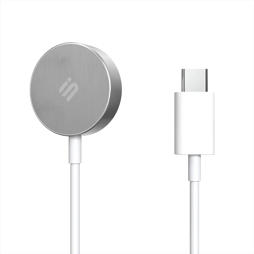 USB-C metalen Apple Watch oplader (wit)
