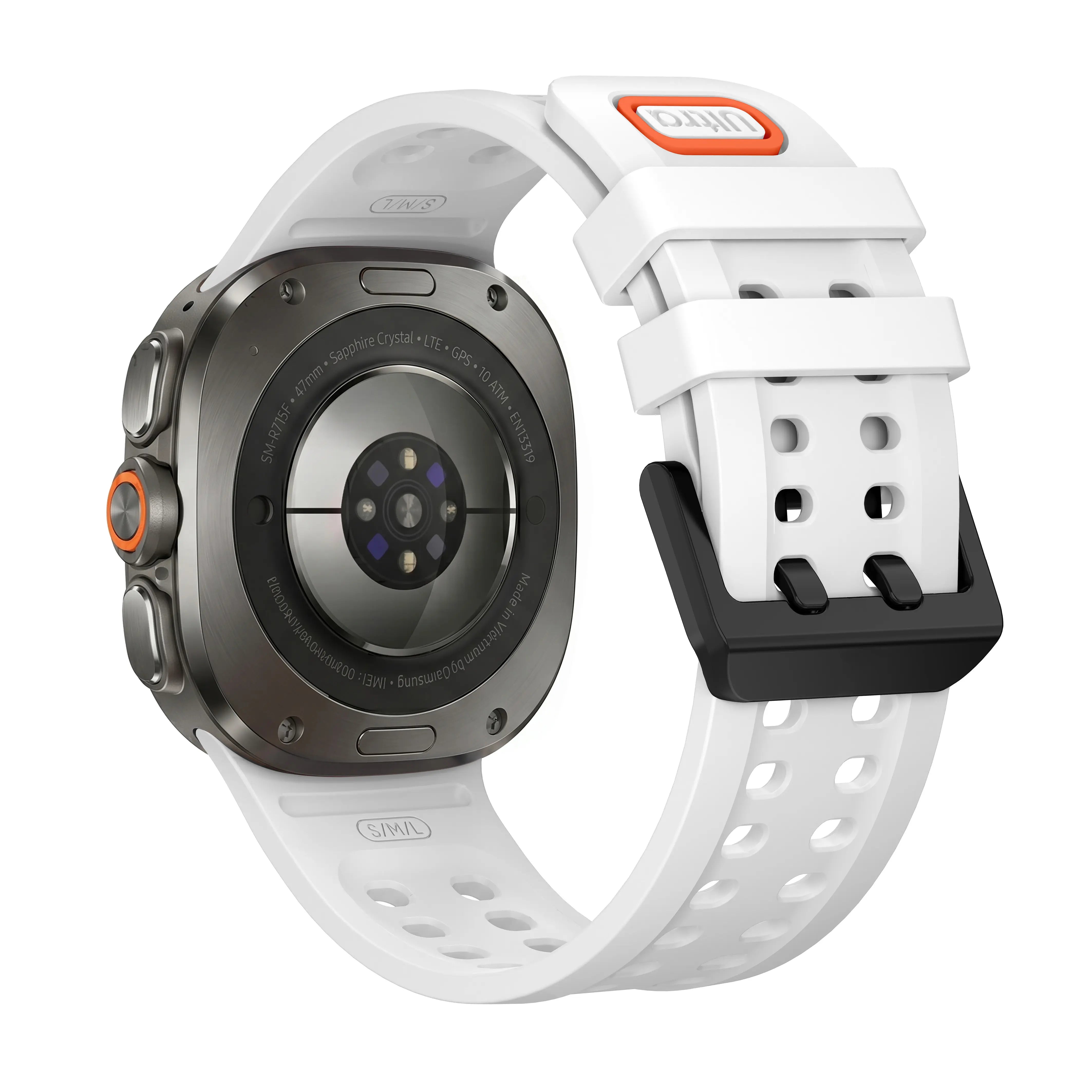 Samsung Galaxy Watch Ultra siliconen bandje (wit)