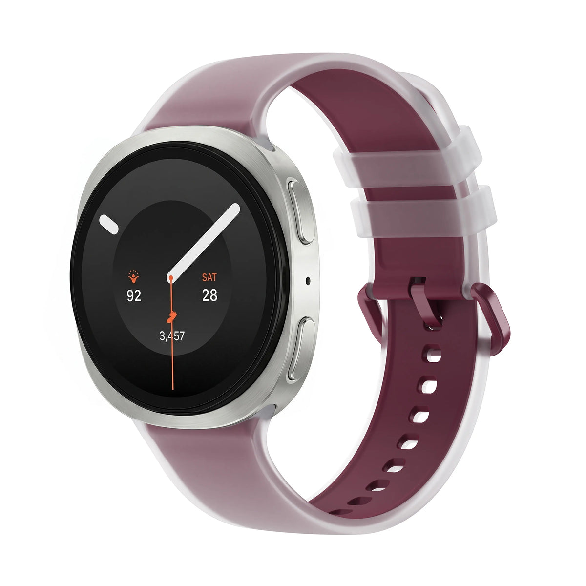 Bracelet silicone jelly Samsung Galaxy Watch 8 Classic (rouge)