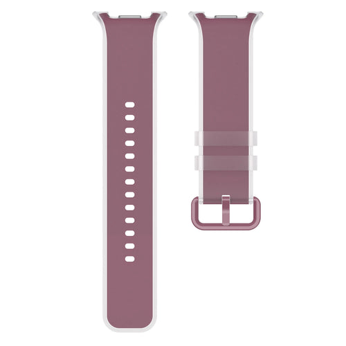 Bracelet silicone jelly Samsung Galaxy Watch 8 Classic (rouge)