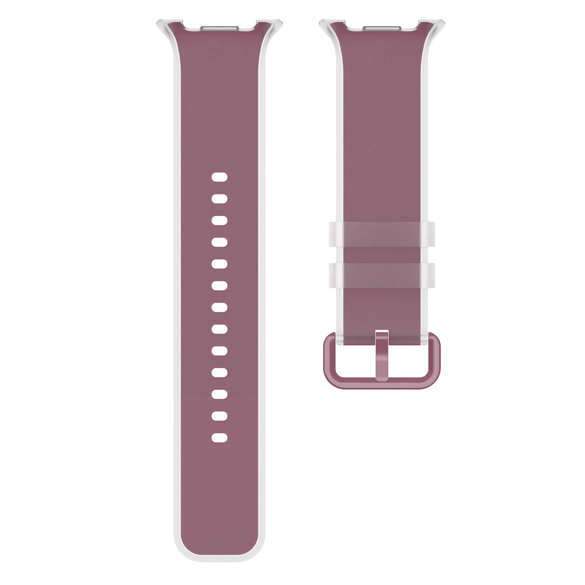Samsung Galaxy Watch 8 - 44mm jelly siliconen band (wijnrood)