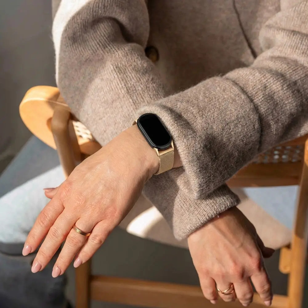 Xiaomi Smart Band 9 Milanese-Armband (Champagner Gold)