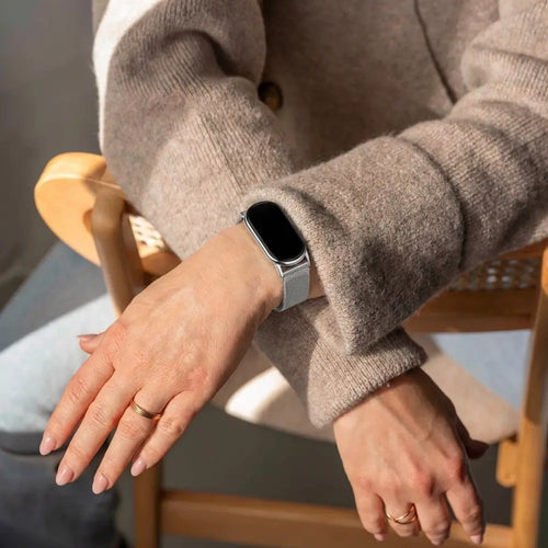 Xiaomi Smart Band 9 Milanese band (zilver)