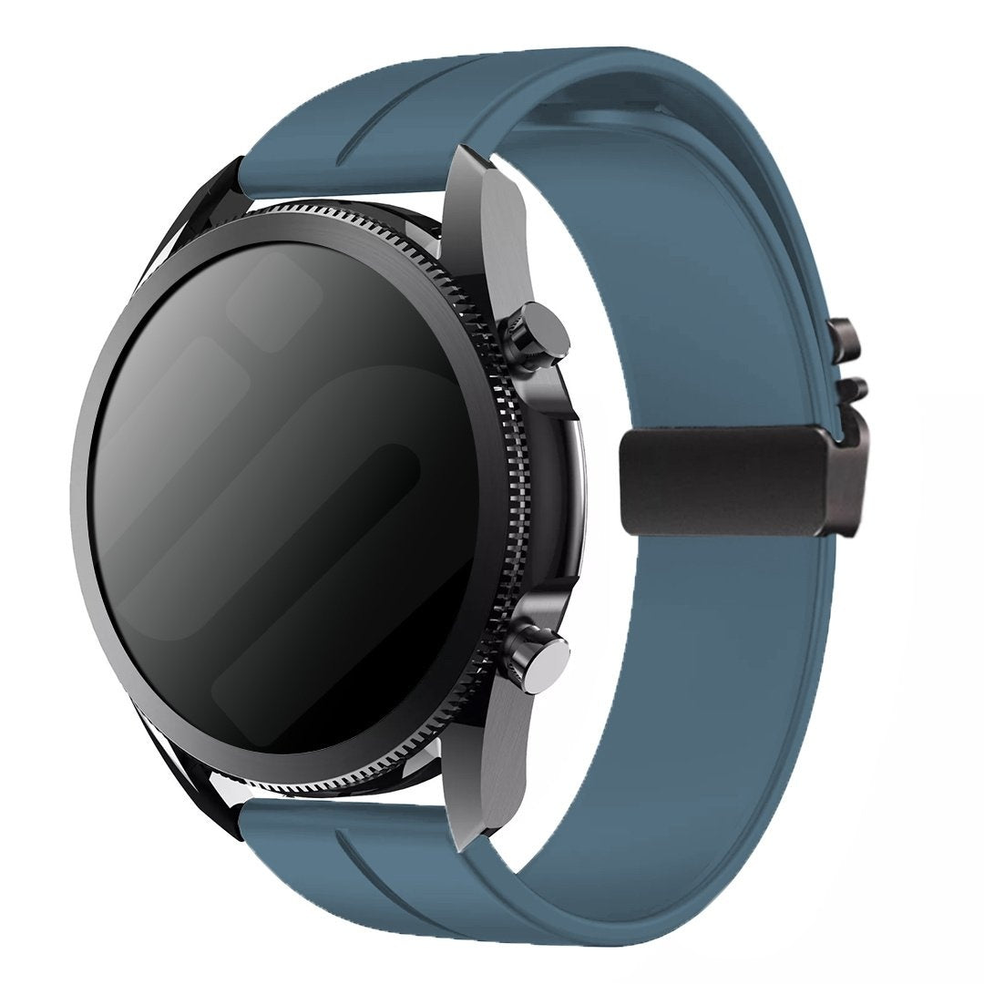 Correa silicona Samsung Gear S3 con hebilla P (gris-azul)