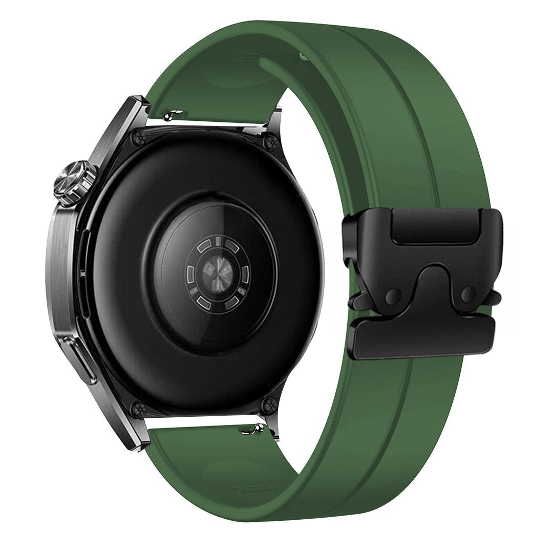 Correa silicona Samsung Gear S3 con hebilla P (verde)