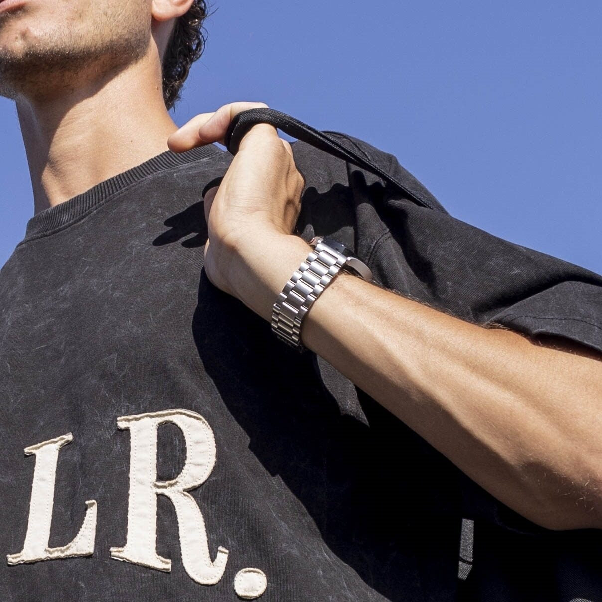 BALR Amazfit Bip 3 (Pro) Stahl Gliederarmband (Silber)