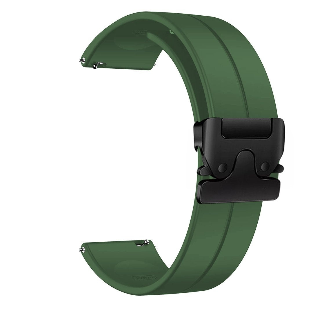Samsung Galaxy Watch 3 45mm Silicone Strap with P-Buckle (Green)