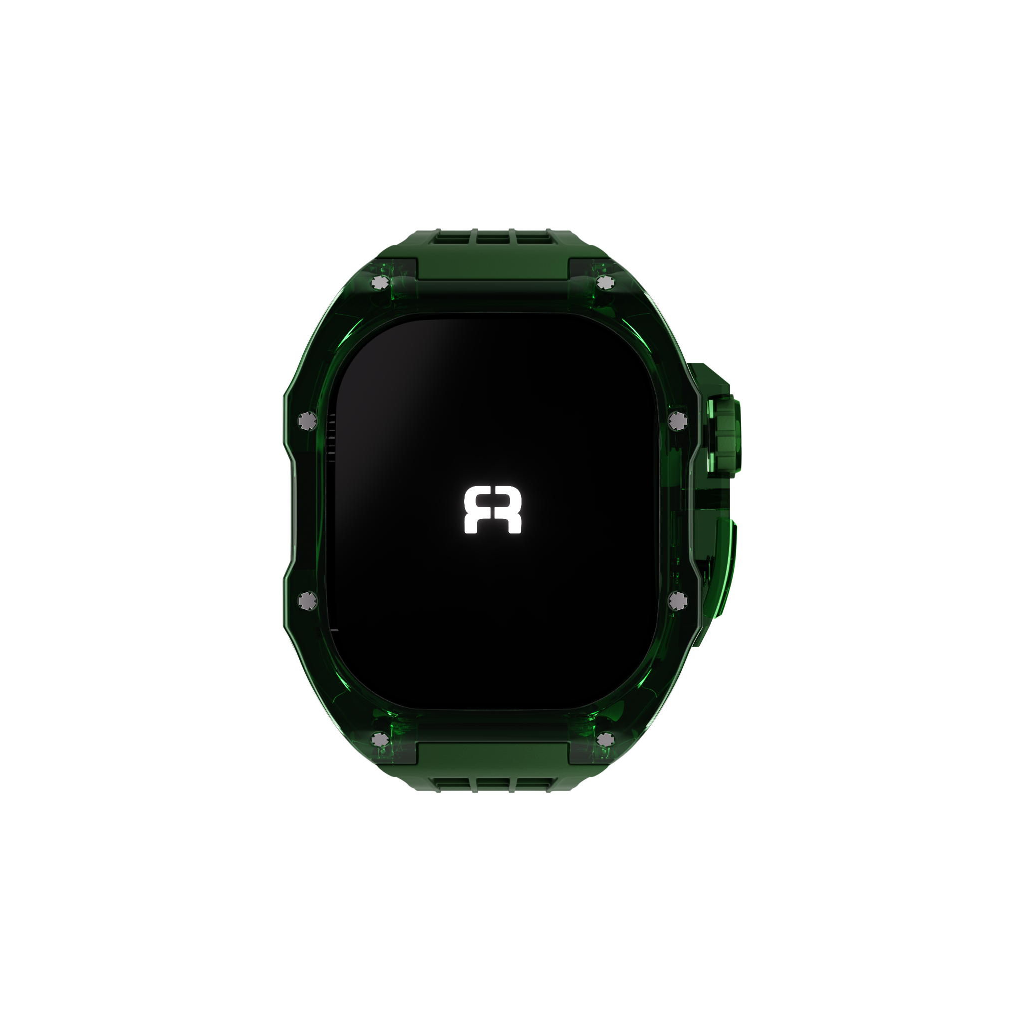 Reqior Apple Watch 45mm Polymer Case with Rubber Strap (Green)