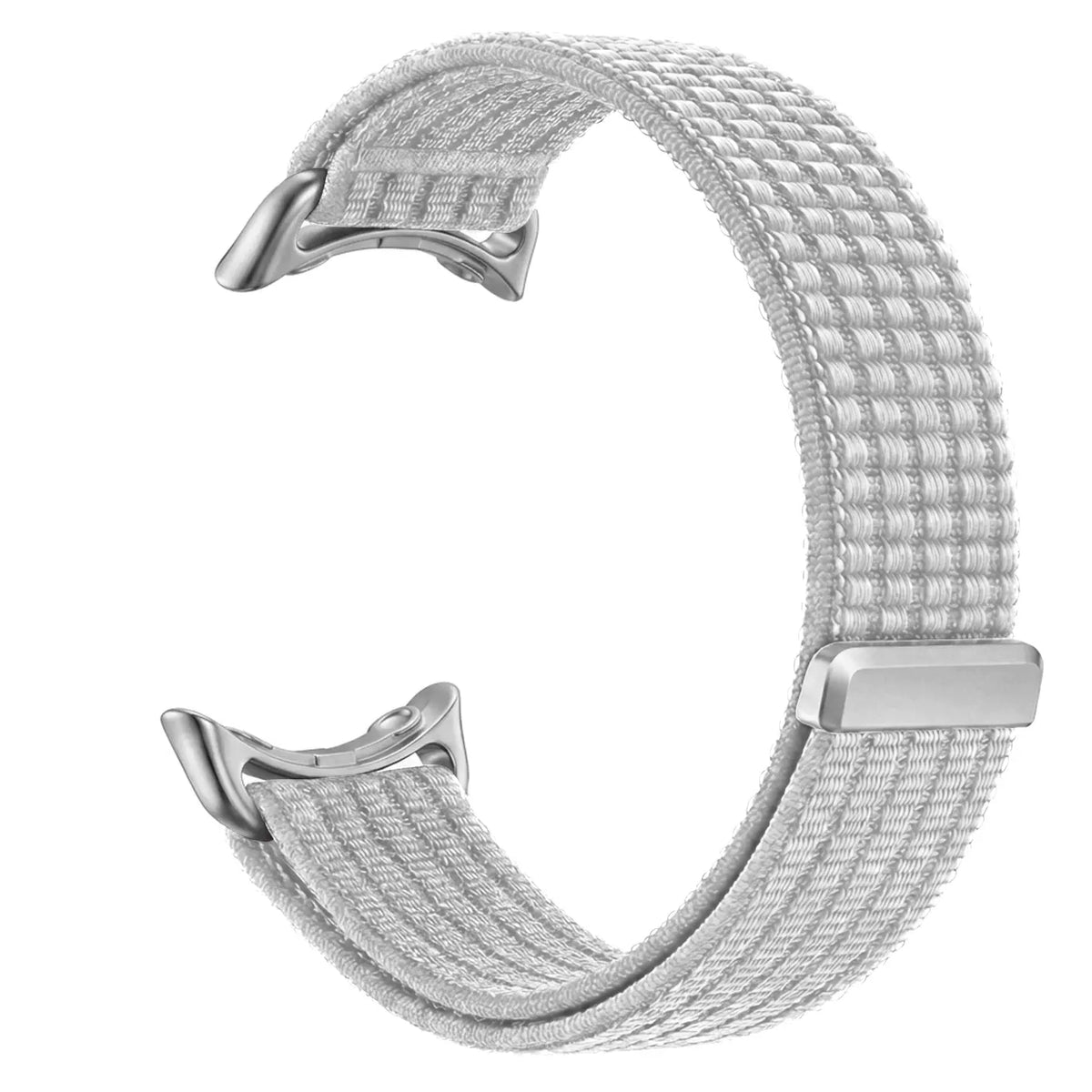 Google Pixel Watch 4 - 45mm Ultradünnes Nylonband (Hellgrau)