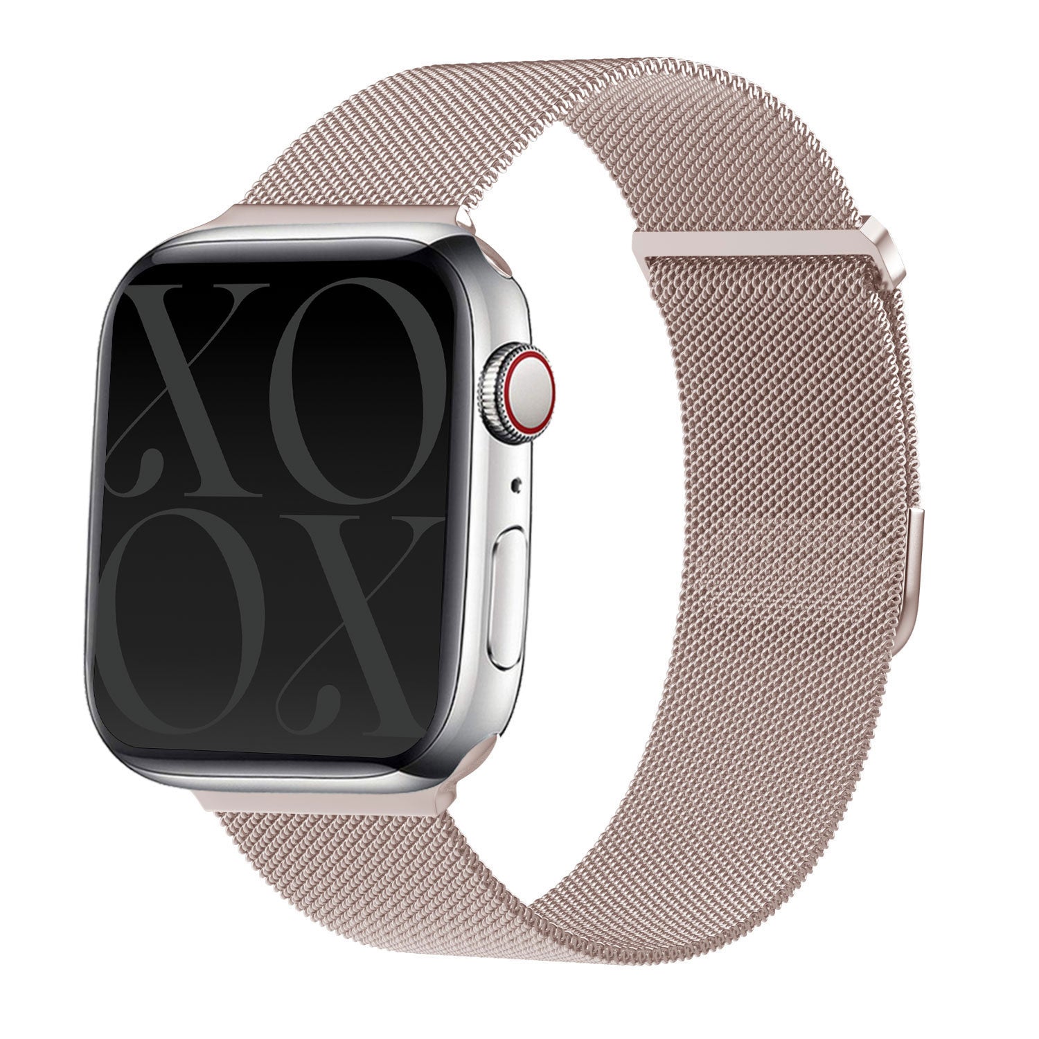 Correa milanesa xoxo Wildhearts Apple Watch (rosado/dorado)
