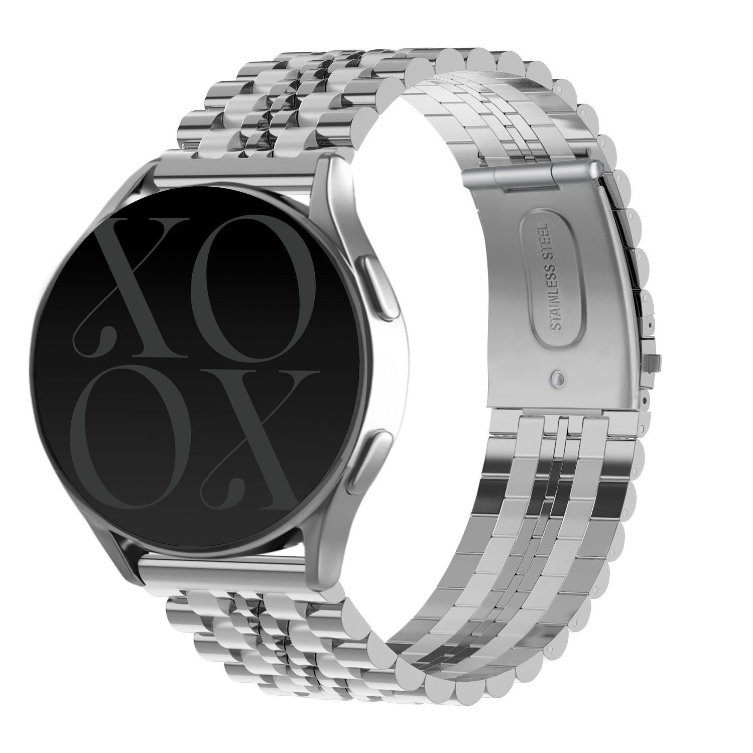 xoxo Wildhearts Fossil Gen 5e 44mm Steel Strap (Silver)