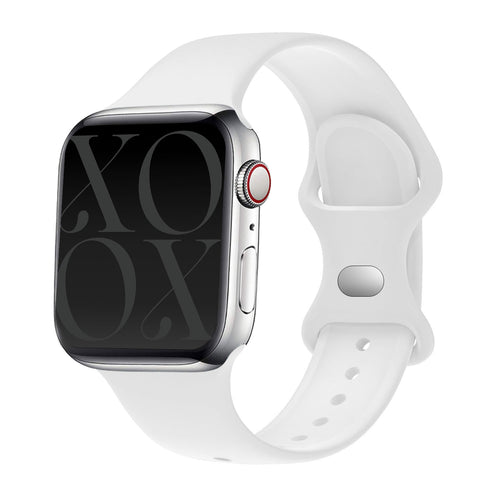 xoxo Wildhearts Apple Watch Silicone Strap (White)