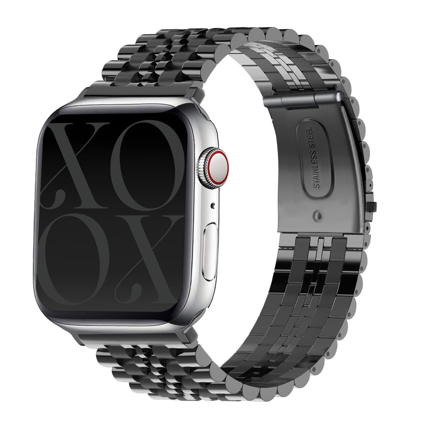 Correa acero xoxo Wildhearts Apple Watch (negro)