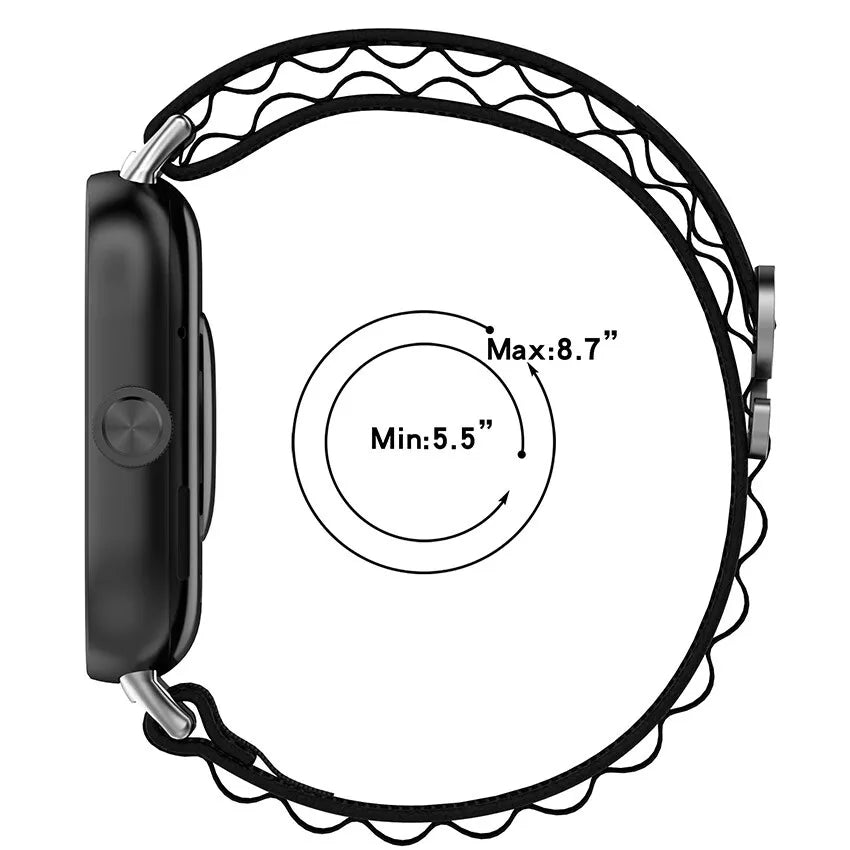 Correa nylon Alpine Xiaomi Smart Band 9 Pro (negra)