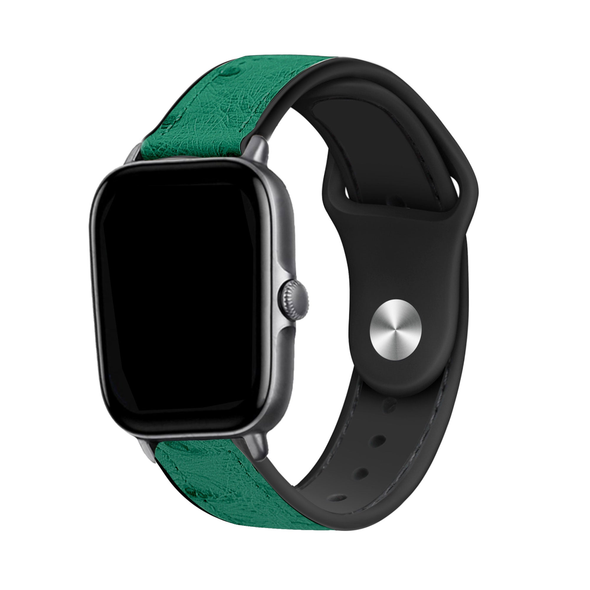 amazfit-bandje-leren-hybrid-groen