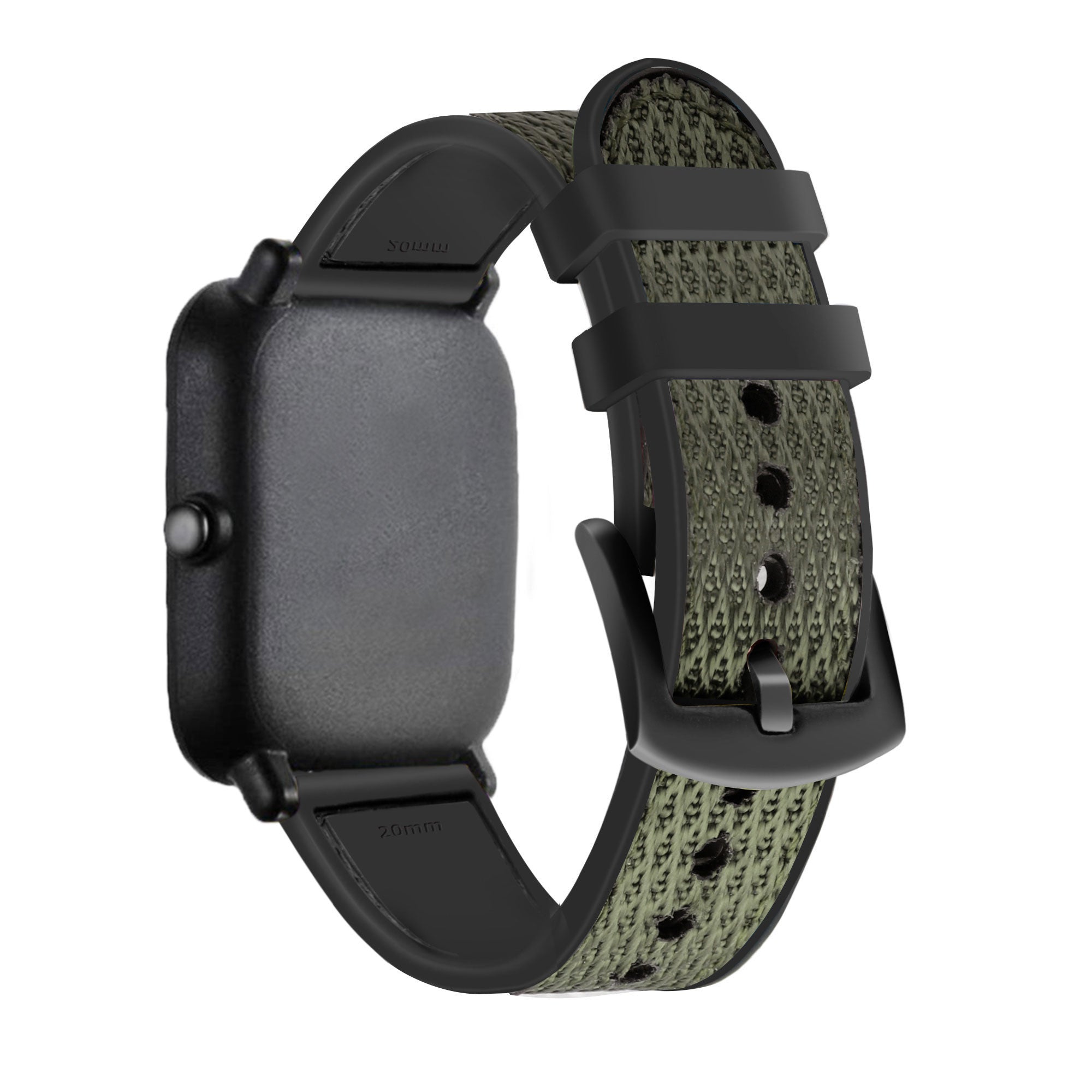 amazfit-bandje-nylon-hybrid-groen-achterkant