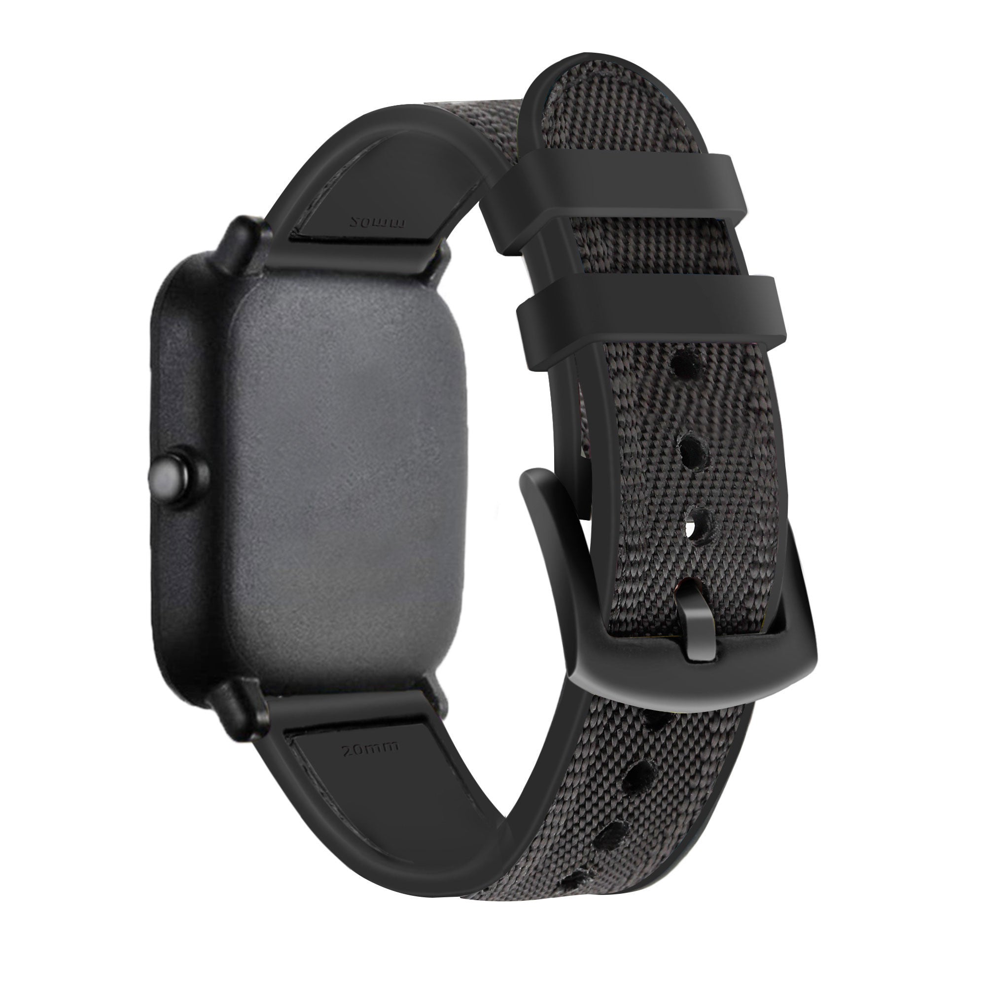 amazfit-bandje-nylon-hybrid-zwart-achterkant