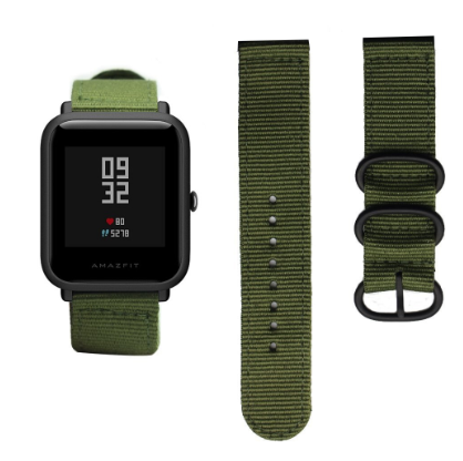 amazfit-bip-nylon-gesp-band-groen