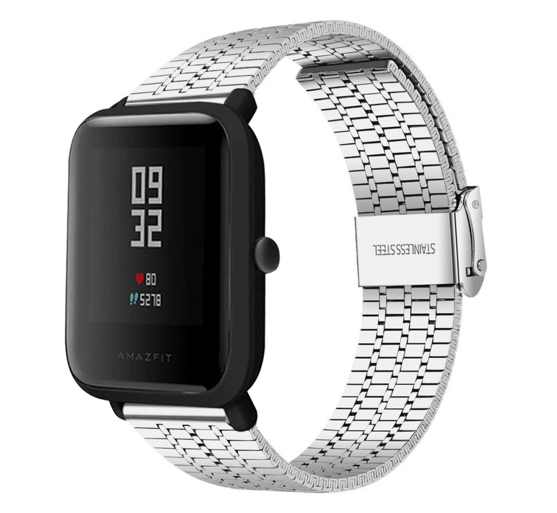 amazfit-bip-rvs-bandje-zilver