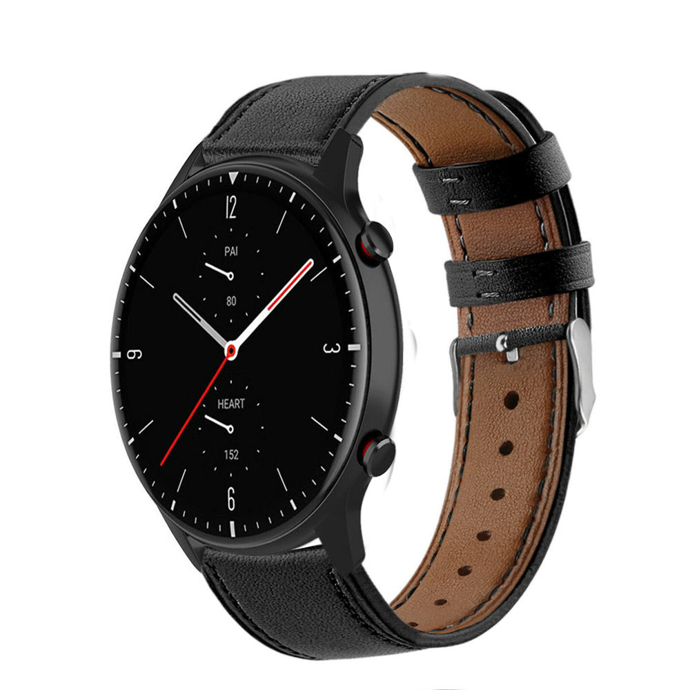 amazfit-gtr-2e-leren-bandje-zwart