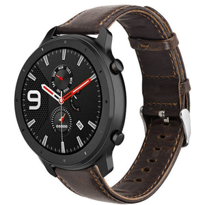 amazfit-gtr-lederarmband-dunkelbraun