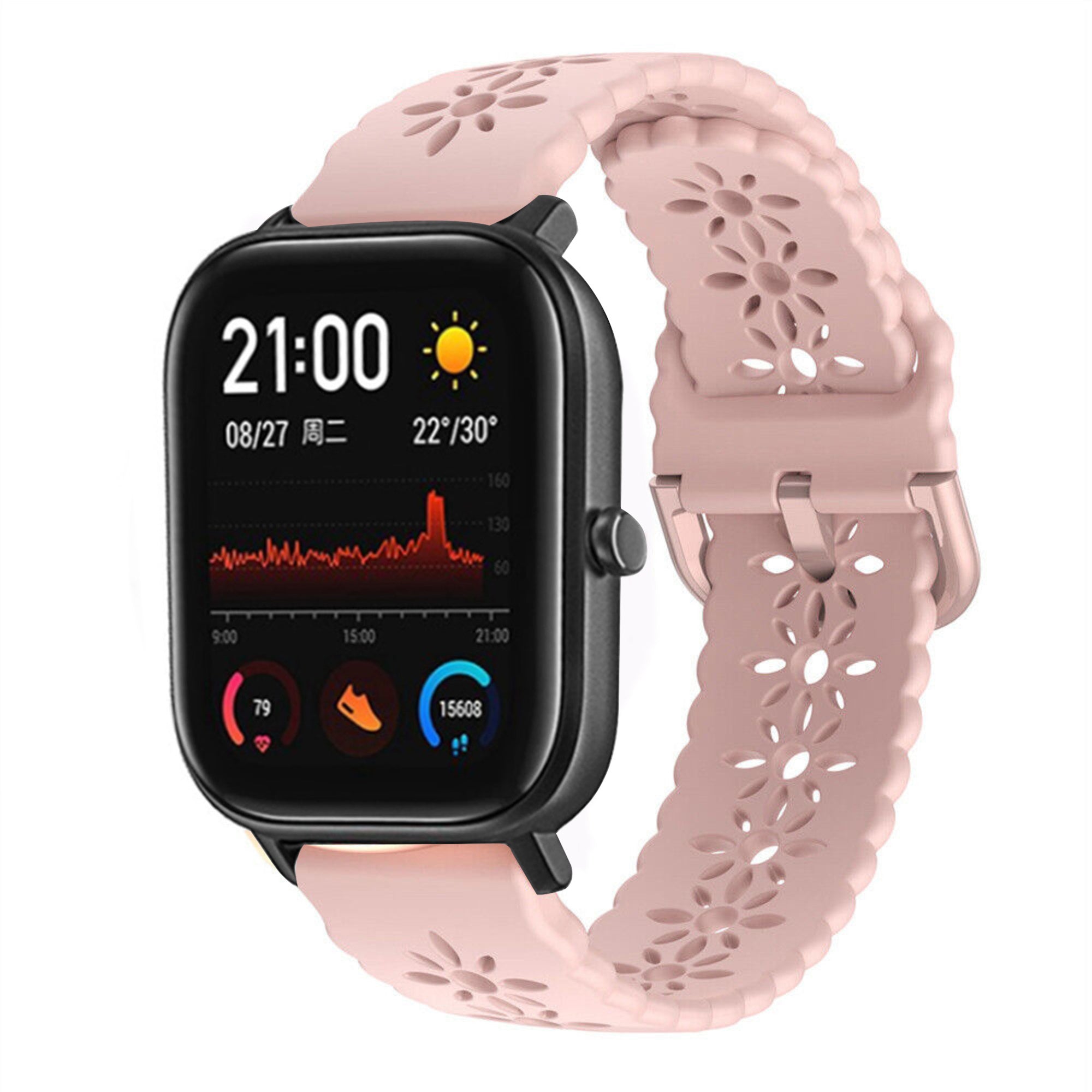 amazfit-gts-siliconen-bandje-patroon-roze