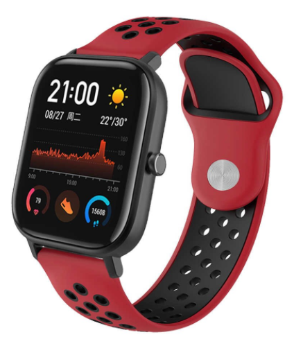 amazfit-gts-sport-band-rood-zwart-1