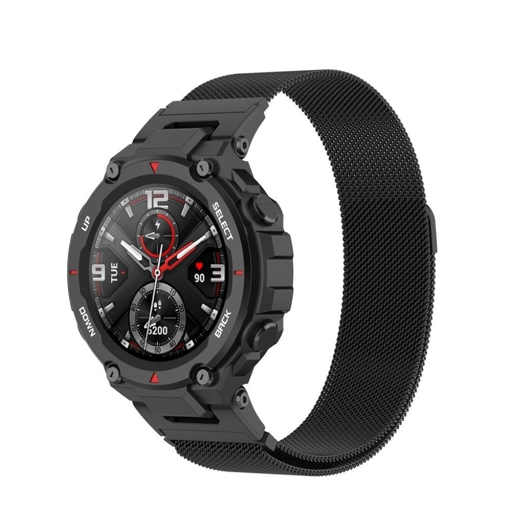 amazfit-t-rex-pro-milanese-armband-schwarz