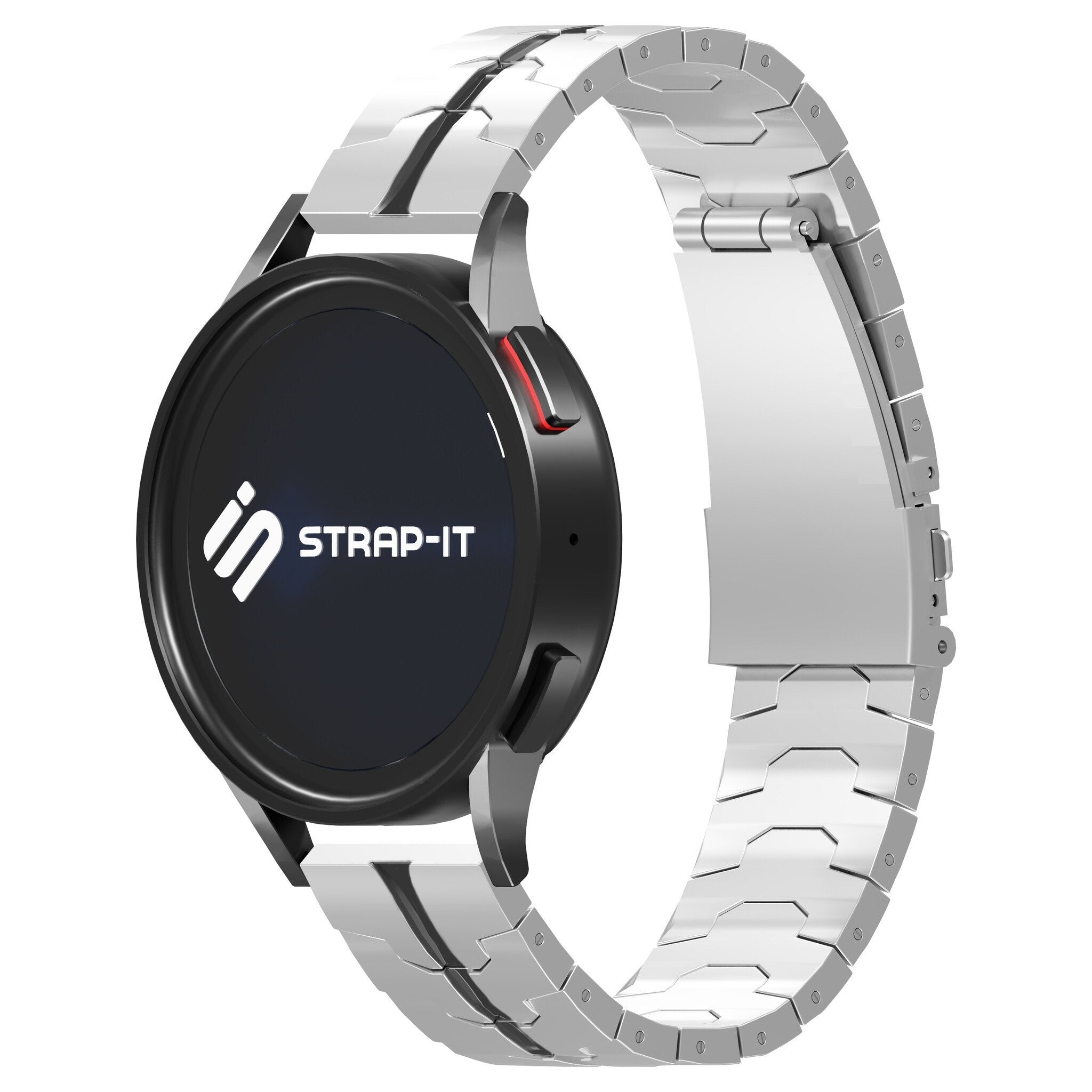 Xiaomi Amazfit Bip Robustes Stahlarmband (Silber/Schwarz)