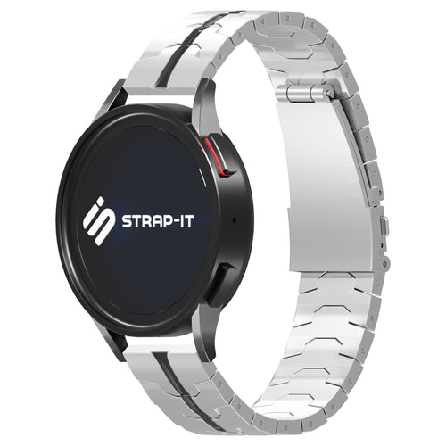 Correa acero Xiaomi Amazfit GTS (plateado/negro)