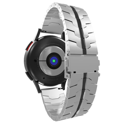 Xiaomi Amazfit Bip steel iron band (zilver/zwart)