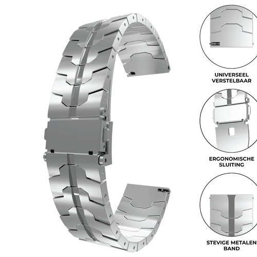 Bracelet acier iron OnePlus Watch 3 (argent)