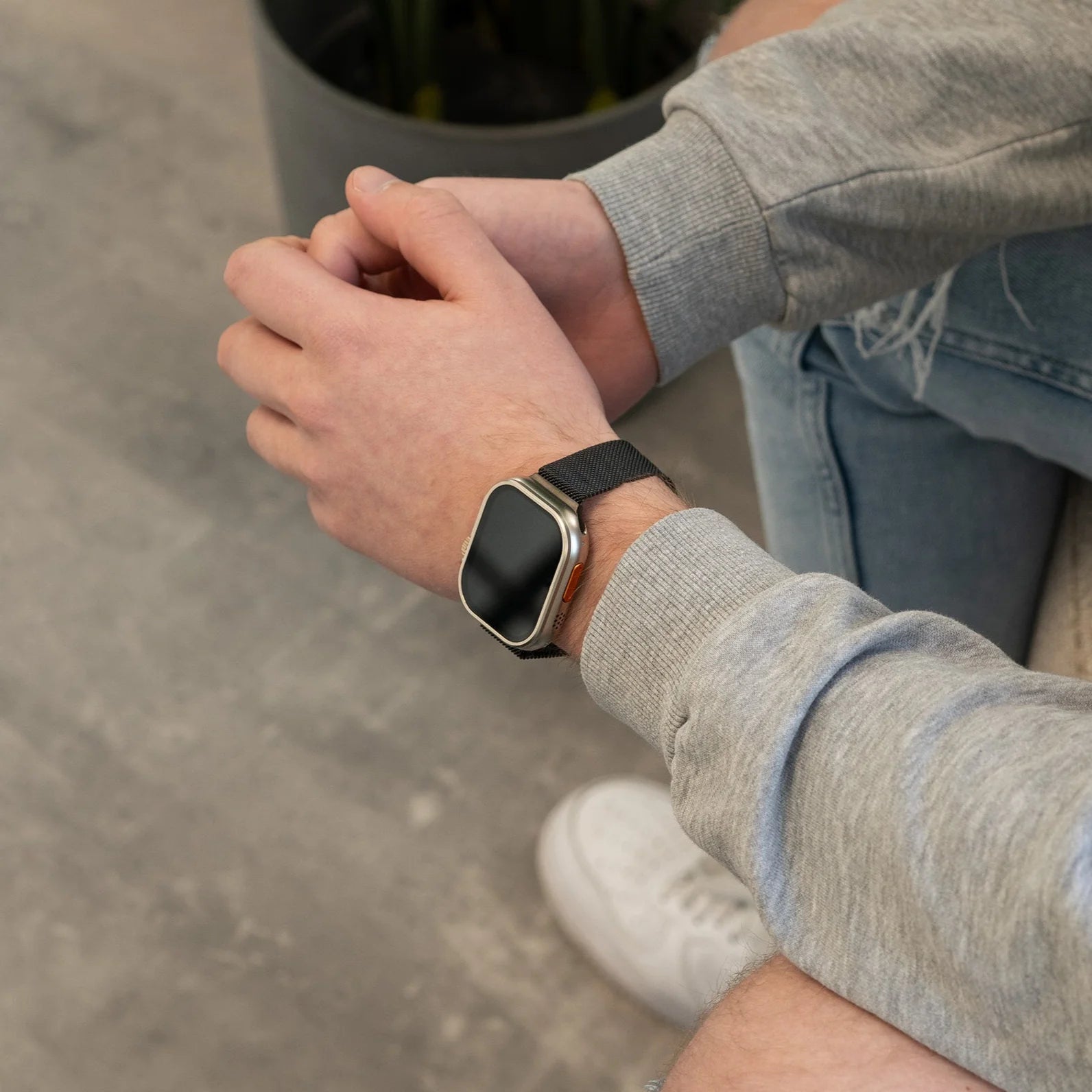Correa Apple Watch Ultra milanesa (negro)