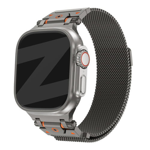 Bandz Apple Watch Robustes Milanese Loop Armband (Titan Grau)