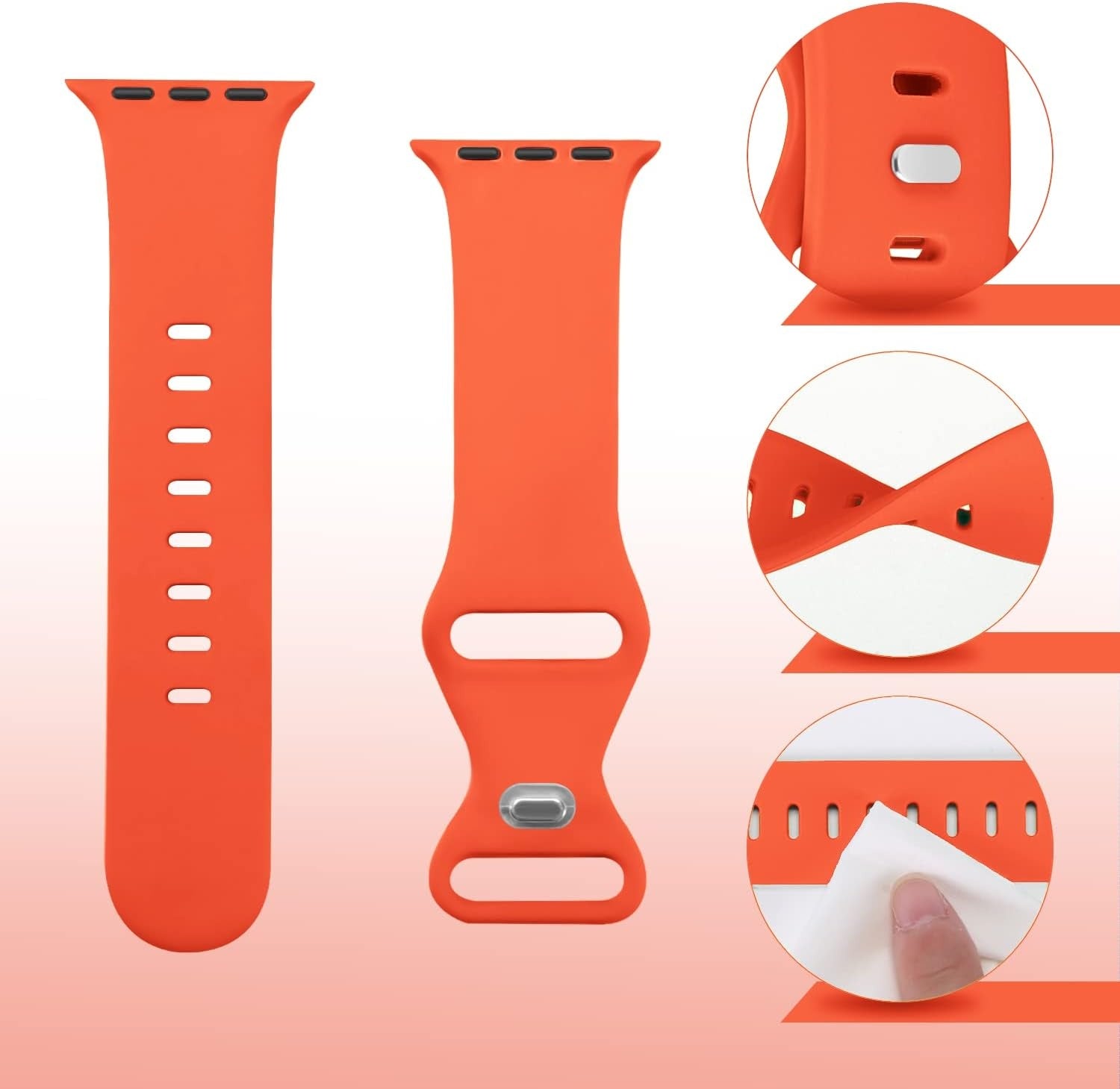 Correa silicona 'Classic' Apple Watch (naranja)