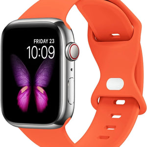 Apple Watch Klassisches Silikonarmband (Orange)