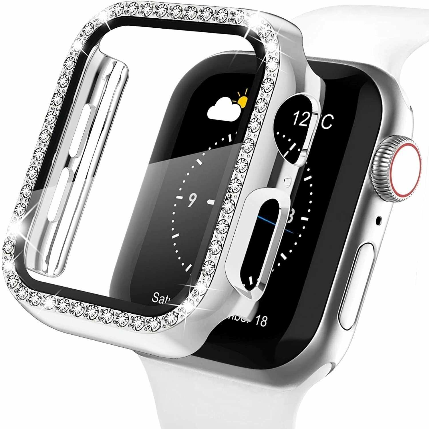 apple-watch-case-diamant-zilver