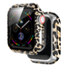 Apple Watch PC Hard Case with Glass (Brown Leopard)