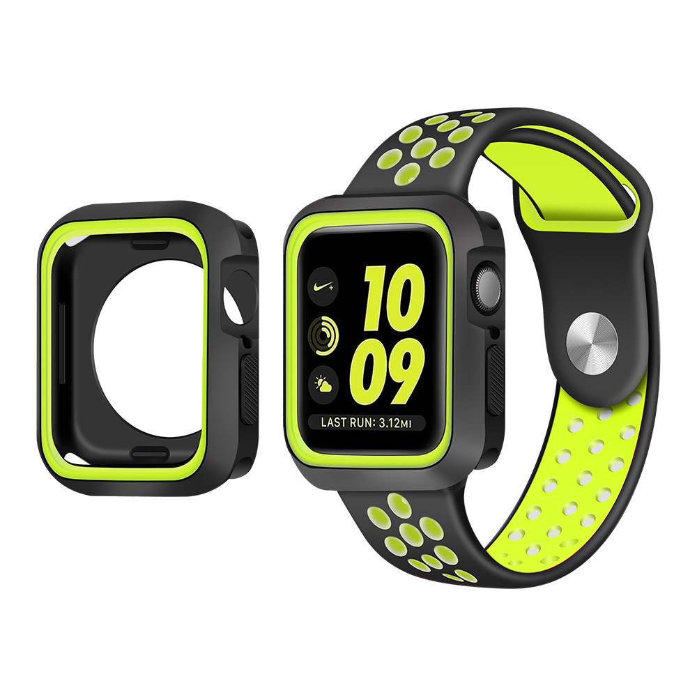 apple-watch-case-zwart-geel