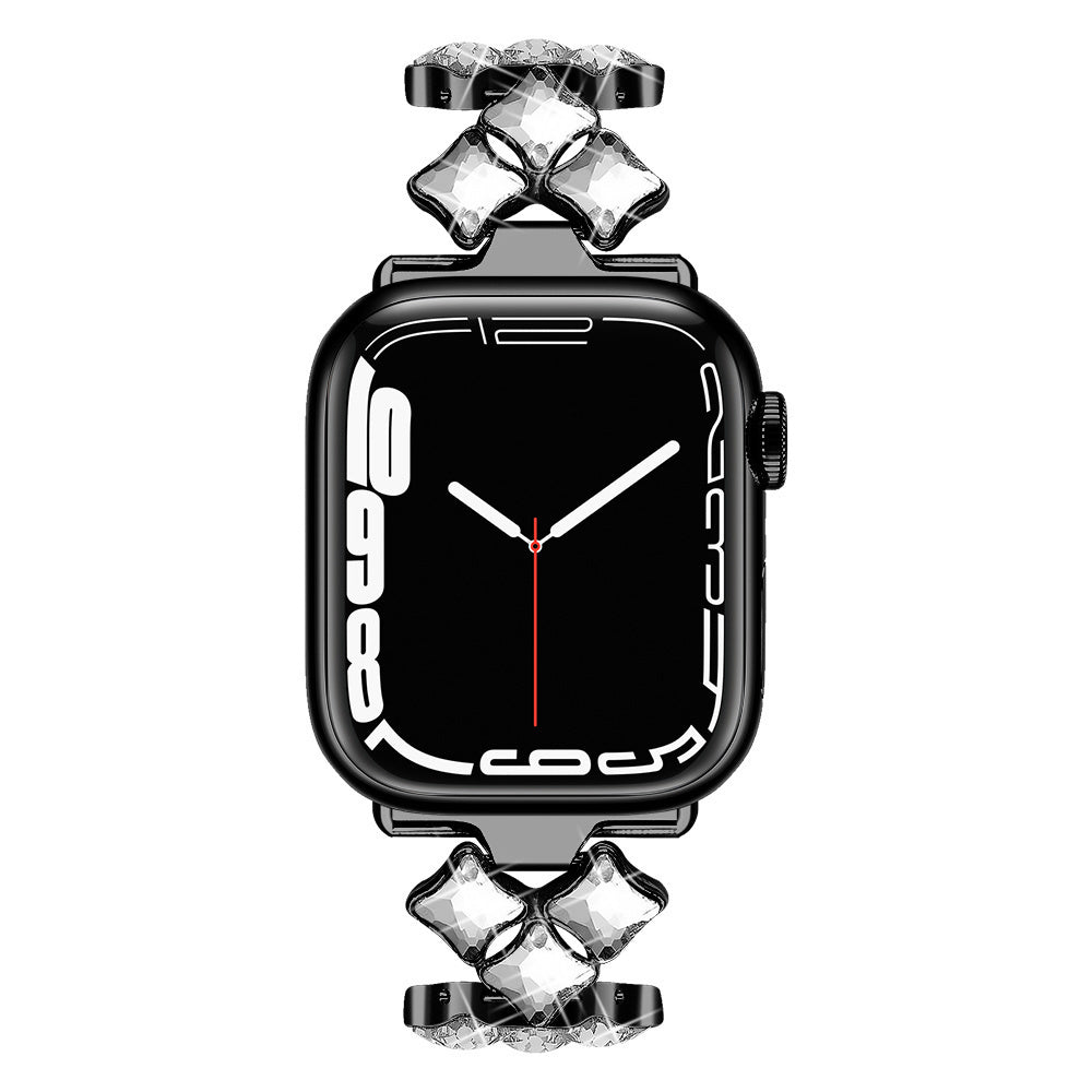 apple-watch-diamant-bandje-zwart