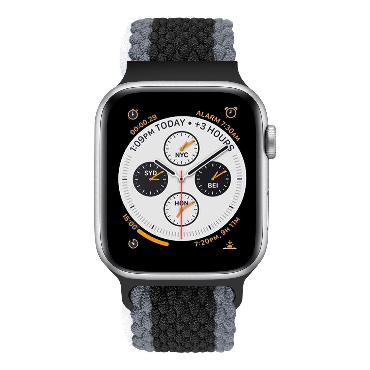 apple-watch-geweven-bandje-zwart-grijs-2