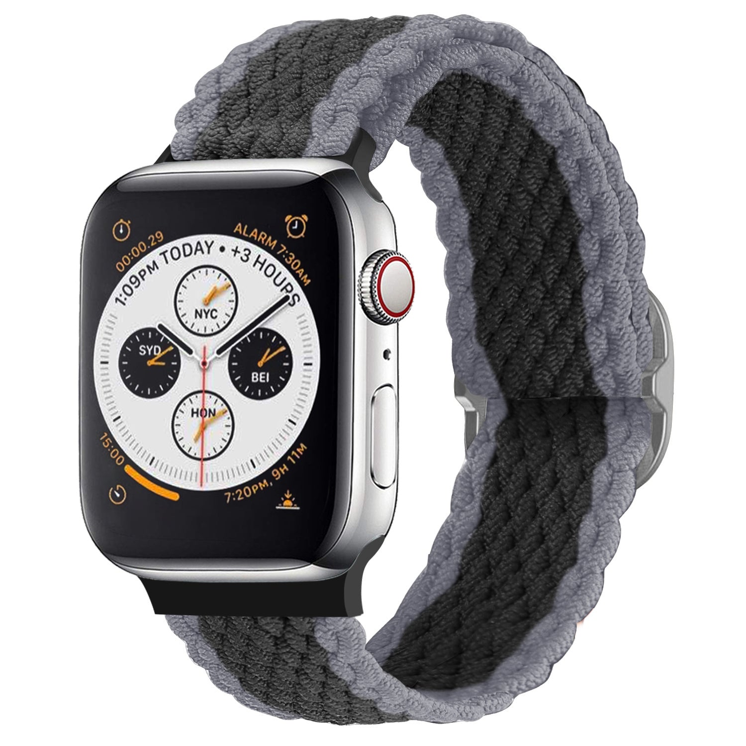 apple-watch-geweven-bandje-zwart-grijs