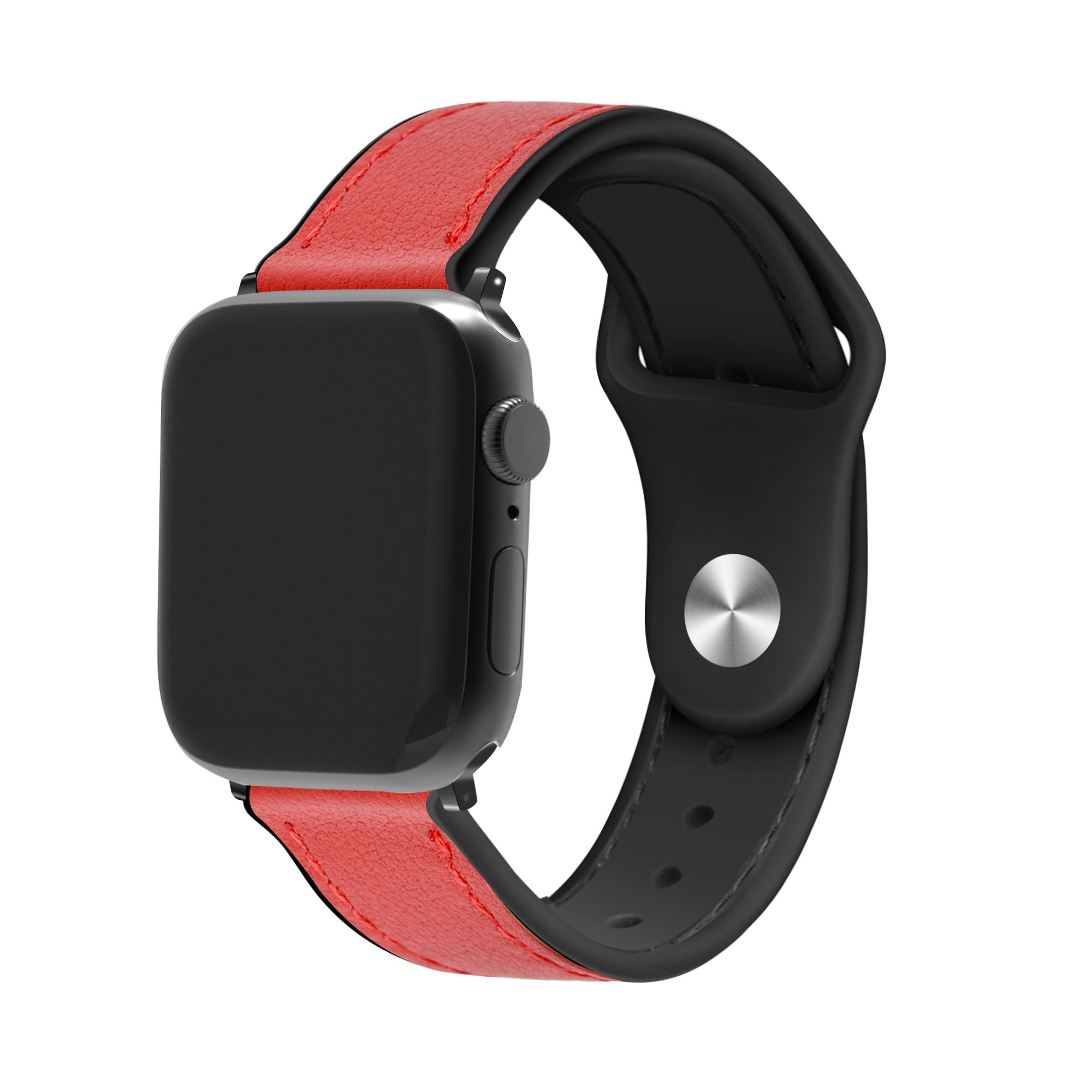 apple-watch-leder-hybridarmband-rot