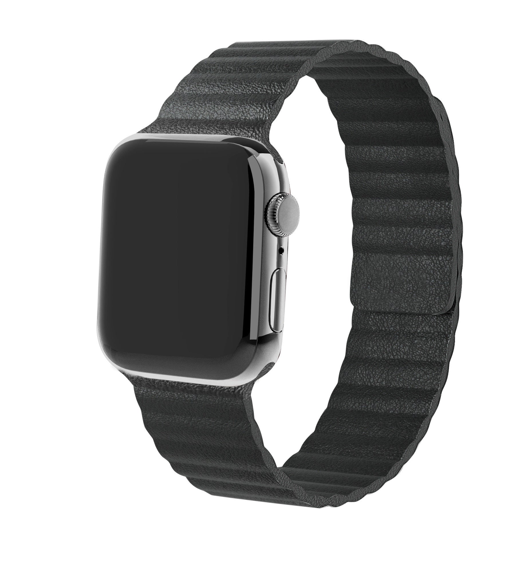 apple-watch-lederarmband-loop-schwarz