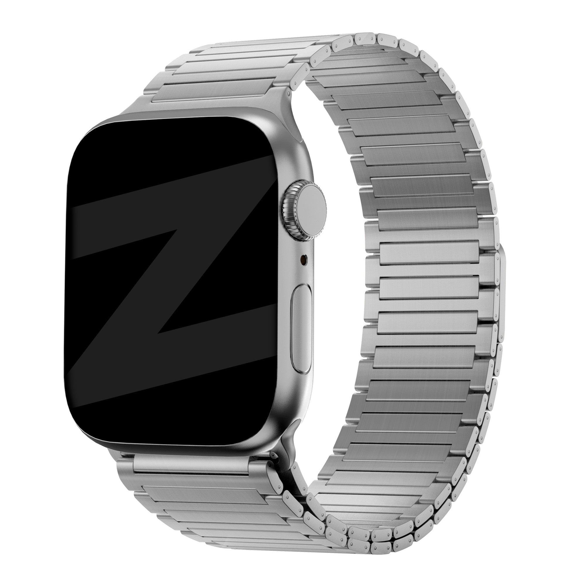 apple watch link bandje zilver